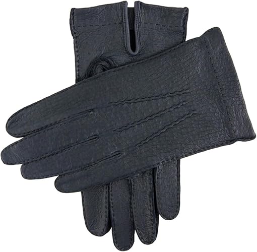 小物 DENTS PECCARY LEATHER GLOVES 8 D-BROWN Dents Men's Clifton Handsewn Unlined Peccary Leather Gloves